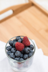 Berries on table