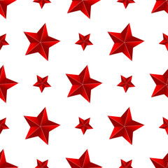 Seamless red star background