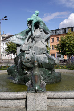 Brunnen Rettung aus Seenot in Schwerin