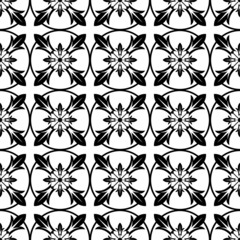 Monochrome geometric seamless pattern