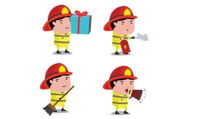 Fireman Mascot 3