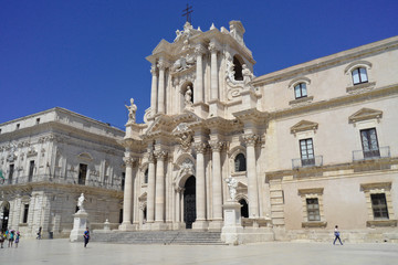 Fototapeta na wymiar cathédrale de Syracuse, Sicile