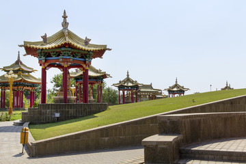 Buddhist pagoda in the complex 
