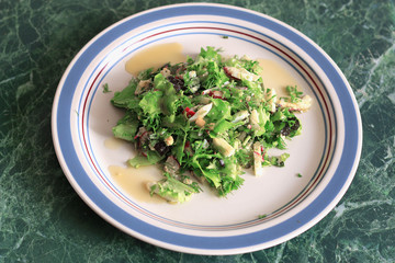 vegetable salad cooking sliced