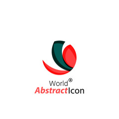 Abstract geometric business corporate emblem - globe, world