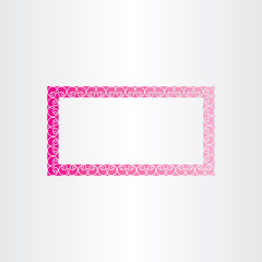 rectangle decorative magenta frame