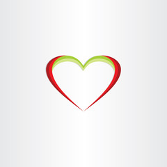red green heart icon