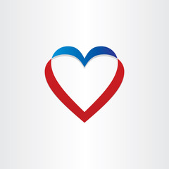 twisted heart symbol design