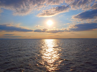 Beautiful sea sunset