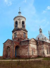 Fototapeta na wymiar Church of the Nativity of the Blessed Virgin. Krasnopole village