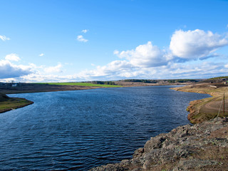 Fototapeta premium Landscape summer lake