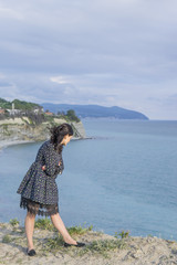 The girl on the cliff