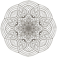Mandala. Round Ornament Pattern