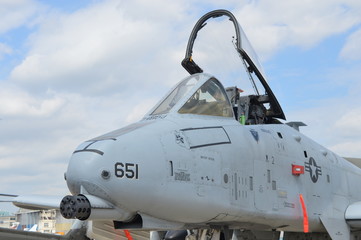 Fototapeta na wymiar Salon du Bourget 2015 - A10 US AIR FORCE