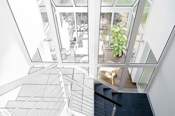 Bauphase, Bauplanung, Treppenhaus