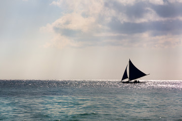 Sailing and sunset