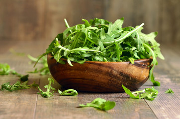 Arugula leaves.