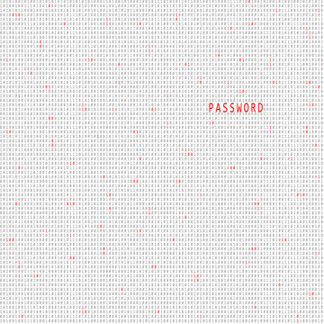 Conceptual binary code with password