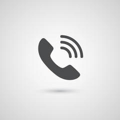 Phone handset icon. Vector symbol