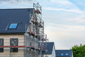 Baugerüst Einfamilienhaus