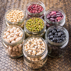 Beans Variety In Mason Jars