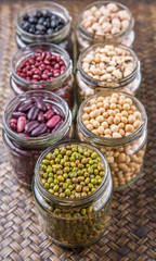 Beans Variety In Mason Jars