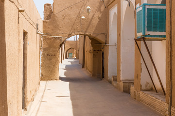 Fototapeta premium Streets of the old town of Yazd in Iran