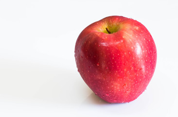 Apple on white background