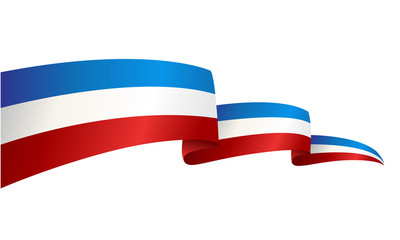 ribbon flag blue red stripe