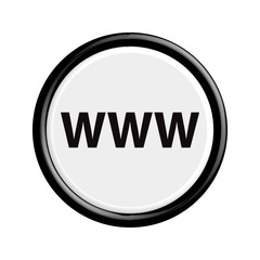 Fototapeta premium Button WWW