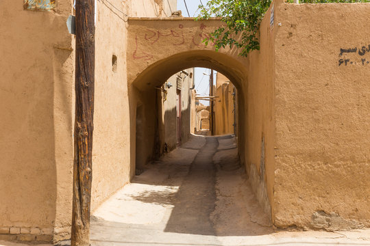 Streets of the old town of Yazd in Iran