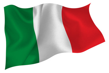 Obraz premium イタリア 国旗 旗