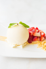 Chocolate lava dessert