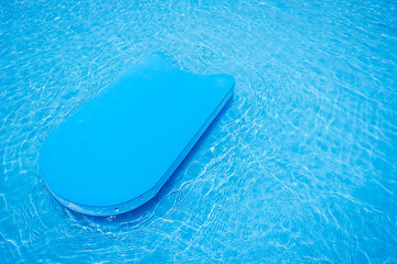 pool kick board in swimming pool