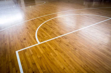 Gardinen wooden floor basketball court © torsak