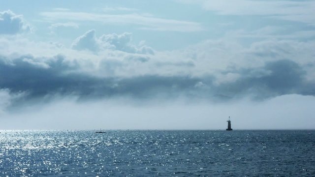 霧の海 水面を漂うやませ タイムラプス５