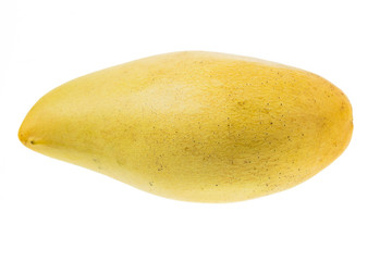 ripe mango fruit isolated on white background