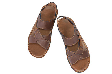 Men's summer shoes isolated on white