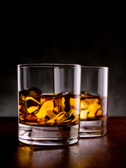 Two whiskeys