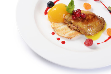 Foie Gras with toast and apricot