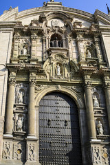 The Cathedral at Plaza de Armas, Lima, Peru