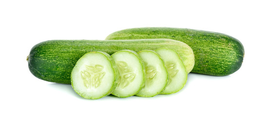 Cucumber isolated on the white background
