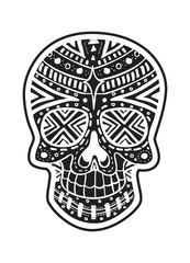 sugar skull isolated on white background