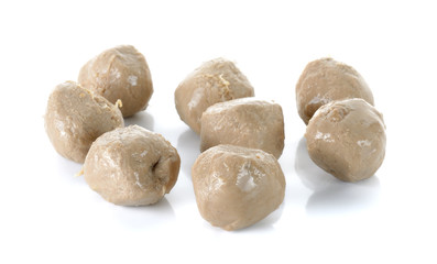 Meat ball isolated on the white background