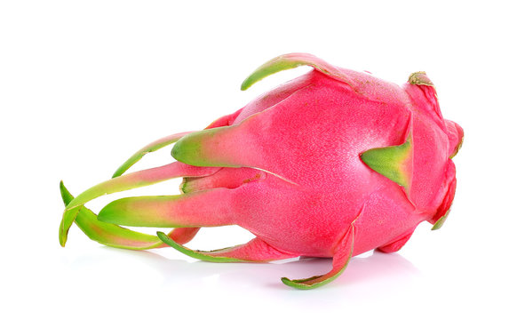 Dragonfruit isolated on the white background