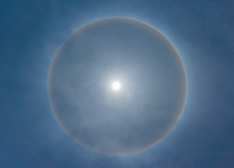 Corona, ring around sun