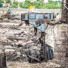 Fototapeta premium industry in ruins