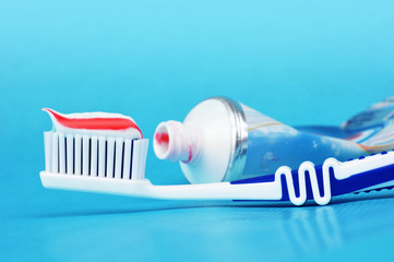 Toothbrush with toothpaste