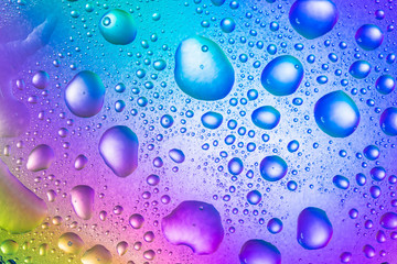 Background of water drops on glass