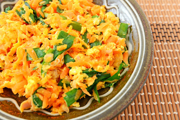 人参の野菜炒め